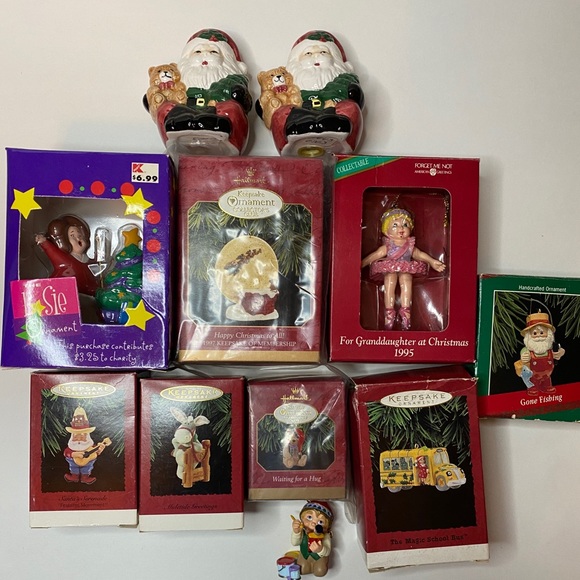 Hallmark ornaments and salt and pepper shakers - Picture 1 of 9